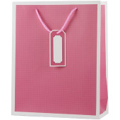 Пакет подарочный, Нежность, Ярко-розовый, 32*26*10 см, 1 шт.