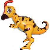 Шар (26''/66 см) Ходячая Фигура, Динозавр Гадрозавр, Светло-коричневый, 1 шт. в упак. 