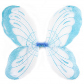Крылья Воздушная бабочка, Голубой, с блестками, 40*50 см, 1 шт.