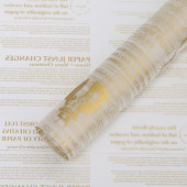 Упаковочная матовая пленка (0,6*10 м) Газета, Золото, 1 шт.