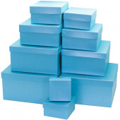 Набор коробок Голубой, Перламутр, 28*28*15 см, 10 шт.