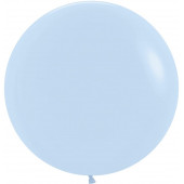 Шар (24''/61 см) Макарунс, Нежно-голубой (640), пастель, 3 шт.