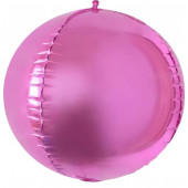 Шар (20''/51 см) Сфера 3D, Розовый, 1 шт. 