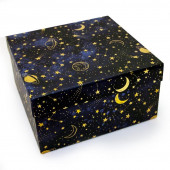Набор коробок Звездное небо, Темно-синий, 17*17*9 см, 3 шт.
