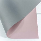 Упаковочная матовая пленка (0,4*0,45 м) Светло-розовый/Серый, 20 шт.