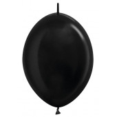 Линколун (6''/15 см) Черный (580), металлик, 100 шт.