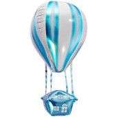 Шар (35''/89 см) Фигура, 3D, Воздушный шар, Аэростат, Голубой, 1 шт. 