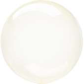 Шар (18''/46 см) Сфера 3D, Deco Bubble, Желтый, Кристалл, 1 шт. 