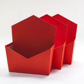 Набор коробок Конверт, Красный, 23*17*6 см, 3 шт.