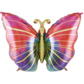 Шар (29''/74 см) Фигура, Волшебная бабочка, Градиент, 1 шт. 