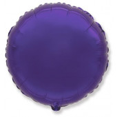 Шар (9''/23 см) Мини-круг, Фиолетовый, 1 шт. 