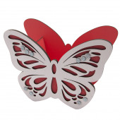 Декоративный ящик Сверкающая бабочка, Французский розовый, с блестками, 27*19*13 см, 1 шт.