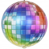 Шар (24''/61 см) Сфера 3D, Яркое диско, Разноцветный, Градиент, 1 шт. 