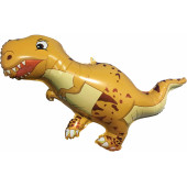 Шар (38''/97 см) Фигура, Динозавр Тираннозавр, Коричневый, 1 шт. 
