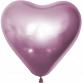 Сердце (12''/30 см) Розовый (508), хром, 25 шт.