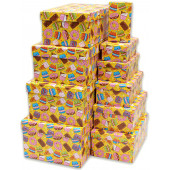 Набор коробок Сладости, Желтый, 30*20*13 см, 10 шт.
