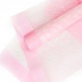 Упаковочная матовая пленка (0,6*10,3 м) Папоротник, Розовый, 1 шт.