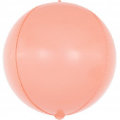 Шар (24''/61 см) Сфера 3D, Макарунс, Розовый, 1 шт. 