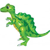 Шар (30''/76 см) Ходячая Фигура, Динозавр Спинозавр, Зеленый, 1 шт. в упак. 