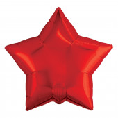Шар (30''/76 см) Звезда, Красный, 1 шт. в упак. 