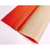 Упаковочная бумага, Крафт 40гр (0,7*10 м) Верже, Красный, 1 шт.
