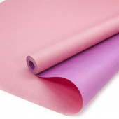Упаковочная бумага, Крафт 50гр (0,7*10 м) Розовый/Сиреневый, 1 шт.