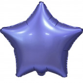 Шар (18''/46 см) Звезда, Фиолетовый, Сатин, 5 шт. в упак. 