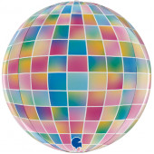 Шар (18''/46 см) Сфера 3D, Сверкающее диско, Разноцветный, 1 шт. 