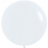 Шар (36''/91 см) Белый (005), пастель, 2 шт.