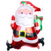 Шар (42''/107 см) Фигура, Дед Мороз с подарками, 1 шт. 