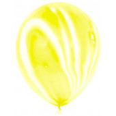 Шар Мрамор (12''/30 см) Желтый, агат, 50 шт.