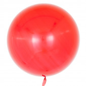 Шар (18''/46 см) Сфера 3D, Deco Bubble, Красный, Глянец, 1 шт. 