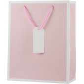Пакет подарочный, Нежность, Светло-розовый, 23*18*8 см, 1 шт.