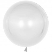 Шар (18''/46 см) Сфера 3D, Deco Bubble, Белый, Глянец, 10 шт. 
