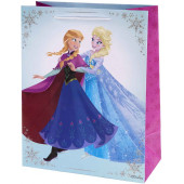 Пакет подарочный, Холодное сердце, Анна и Эльза, Ледяные принцессы, 32*26*13 см, 1 шт.