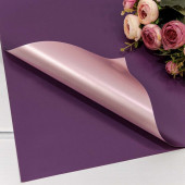 Упаковочная матовая пленка (0,4*0,45 м) Розовый/Фиолетовый, Глянец, 20 шт.