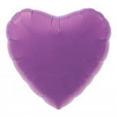 Шар (19''/48 см) Сердце, Пурпурный, 1 шт. 