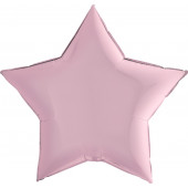 Шар (9''/23 см) Мини-звезда, Розовый, 1 шт. 