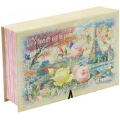 Коробка подарочная Парижская романтика, 18*12*5 см, 1 шт.