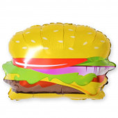 Шар с клапаном (17''/43 см) Мини-фигура, Гамбургер, 1 шт. 