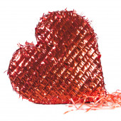 Пиньята Сердце Красный, Металлик, 36*37 см, 1 шт.