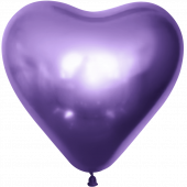 Сердце (12''/30 см) Фиолетовый (510), хром, 25 шт.