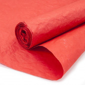 Упаковочная жатая бумага (0,5*5 м) Пергамин, Красный, 1 шт.